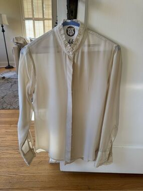 rag & bone Cream Long-Sleeve Button-Up Shirt